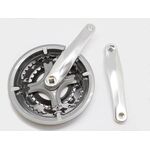 Система шатунов велосипедная LASCO, под квадрат 28/38/48Тх170мм, алюминий, серебристые, 3CF5841SP, изображение  - НаВелосипеде.рф