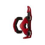 Флягодержатель YUENI,  регулировкой положения, с двумя болтами, чёрный с красным, YAB-28, изображение  - НаВелосипеде.рф