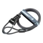 Велосипедный замок BBB MicroLoop, тросовый, кодовый, 4.8 x 1500 мм, черный, BBL-51, изображение  - НаВелосипеде.рф