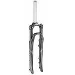 Вилка велосипедная RST VOGUE AIR, 700Сх28,6, воздушно-масляная, 60мм, V+D, черная, 1-0370, изображение  - НаВелосипеде.рф