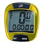 Велокомпьютер VENTURA Х TOUR DE FRANCE, 10 функций, проводной, жёлто-черный, 5-244552, изображение  - НаВелосипеде.рф