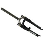 Вилка велосипедная RST Omni 191 T, 26 х 25,4,  пружинно-эластомерная, V+D, черная, 5-395591, изображение  - НаВелосипеде.рф