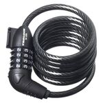 Велосипедный замок TRELOCK SK 204, тросовый, кодовый, 8 х 1100 мм, черный, уровень защиты: 2, 8002467, изображение  - НаВелосипеде.рф