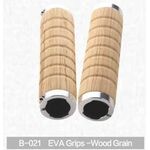 Грипсы велосипедные Kivi, Eva, текстура древесины, светлые, B-021, изображение  - НаВелосипеде.рф