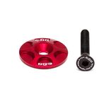 Крышка рулевой колонки A2Z, CNC 6061, болт алюминиевый 7075-T6, красный, S-Cap-3, изображение  - НаВелосипеде.рф