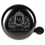 Звонок велосипедный Vinca Sport, логотип "Vinca Sport", сталь, YL 43 black, изображение  - НаВелосипеде.рф