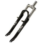 Вилка велосипедная M-Wave 20"х1 1/8", пружинно-эластомерная, V-брэйк, черная, 5-395070, изображение  - НаВелосипеде.рф