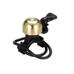 Звонок велосипедный NUVO диаметр 23мм, латунный, крепление на пластиковых хомутах, n+1-B721BPQ, изображение  - НаВелосипеде.рф