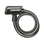 Велосипедный замок TRELOCK S 1, тросовый, на ключ, 10 х 1800 мм, черный, 8002435-SilverLine, изображение  - НаВелосипеде.рф