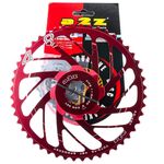 Звезда задняя A2Z для кассеты Shimano 11 скоростной, 46T, алюминий, красный, AD-46T-3, изображение  - НаВелосипеде.рф