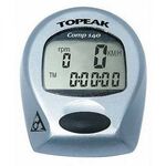 Велокомпьютер TOPEAK COMP 140, 14 функций, проводной, серебристый, TPC-5, изображение  - НаВелосипеде.рф