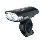 Фонарь диодный KELLYS INDEX, передний, 2 диодов, 3 режима, черный, Head light INDEX black (front), изображение  - НаВелосипеде.рф