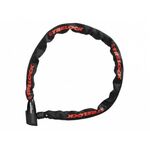 Велосипедный замок TRELOCK BC 115/110/4, цепь, на ключ, тканевая-оболочка, чёрный, 8004424, изображение  - НаВелосипеде.рф