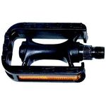 Педали велосипедные M-Wave пластиковые с отражателями детские черные 5-311028 , изображение  - НаВелосипеде.рф