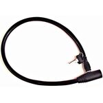 Велосипедный замок AUTHOR ACL-04,  тросовый, на ключ, 6 х 600 мм, черный, 8-17062001, изображение  - НаВелосипеде.рф