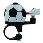 Звонок M-Wave алюминий/пластик мини D=38мм "футбол" черно-белый, 5-420103, изображение  - НаВелосипеде.рф
