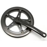 Система шатунов велосипедная TBS, под квадрат, 3/32"х40Тх152мм, чёрные, с двойной защитой, ET-113A, изображение  - НаВелосипеде.рф