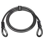 Велосипедный замок TRELOCK, тросовый, 10 х 1200 мм, черный,  ZS 120, изображение  - НаВелосипеде.рф