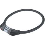 Велосипедный замок KELLYS CRYPT, тросовый, кодовый, с функцией фонарика безопасности, чёрный, KLS Cr, KLS CRYPT, изображение  - НаВелосипеде.рф