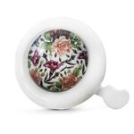 Звонок велосипедный Vinca Sport, рисунок "Цветы", сталь, YL 21-3, изображение  - НаВелосипеде.рф