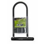 Велосипедный замок Vinca Sport, U-lock, на ключ, с креплением, 195 х 320мм, черный, 101.302, изображение  - НаВелосипеде.рф