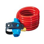 Велосипедный зам TRELOCK SK 211 Kids, тросовый, на ключ, с креплением, 10 х 1500 мм, красный, 8001954, изображение  - НаВелосипеде.рф