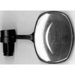 Зеркало M-Wave овальное 50*90мм панорамное 2 степени свободы торцевое крепление черное, 6-647067, изображение  - НаВелосипеде.рф