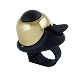 Звонок M-Wave латунь/пластик мини D=36мм громкий и долгий звук золотистый, 5-420065, изображение  - НаВелосипеде.рф