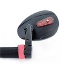 Зеркало велосипедное TBS DX-2200AVF, с 6-диодной красной мигалкой, DX-2200AVF, изображение  - НаВелосипеде.рф