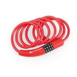 Велосипедный замок Kross KZS 300 тросовый, кодовый, 1800 х 8 мм, красный, T4CZP000184RD, изображение  - НаВелосипеде.рф