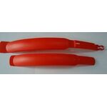 Комплект крыльев Vinca Sport удлиненных, 24"-26", материал пластик, красный, HN 06 red, изображение  - НаВелосипеде.рф