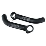 Рога велосипедные KELLYS KLS CROSS, цельные, длина 160мм, алюминий, матовые чёрные, Bar ends KLS CROSS black, изображение  - НаВелосипеде.рф