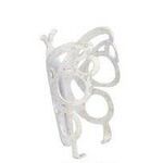 Флягодержатель велосипедный M-Wave, алюминий, дизайн бабочка, белый, 6-14809, изображение  - НаВелосипеде.рф