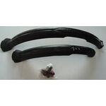 Комплект крыльев Vinca Sportудлиненных, 24"-28", материал пластик, черный, HN 11, изображение  - НаВелосипеде.рф