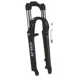 Вилка велосипедная RST Gila T8, 26 х 28,6, пружинно-эластомерная, V+D, черная, 5-395518 , изображение  - НаВелосипеде.рф