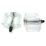 Педали KAMIGAWA  Z-0911,DH/BMX, полимерные, ось CrMo, 9/16", 100х110х28мм, 195г, Z-0911 PC CLEAR, изображение  - НаВелосипеде.рф