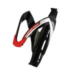 Флягодержатель Elite, Custom Race, fiberglass, черный глянец, логотип красный EL0061685, изображение  - НаВелосипеде.рф