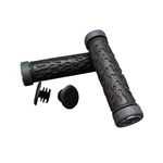 Грипсы велосипедные VELO VLG-486AD2, пластик/гель, с заглушками, 132мм, VLG-486AD2, изображение  - НаВелосипеде.рф