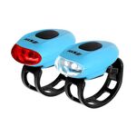 Комплект освещения KELLYS EGGY, 2 диода, 2 режима, небесно-голубой, Lighting set KLS EGGY, изображение  - НаВелосипеде.рф