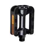 Педали велосипедный Vinca Sport, детские, пластиковые, ось 1/2", 80x57 мм, цвет черный, VP 616 1/2", изображение  - НаВелосипеде.рф