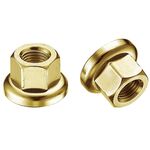 Гайка MR.CONTROL, для оси Fix Gear, закалённая сталь, M10X1.0, L:14,6 мм, золотая, M-FXS, изображение  - НаВелосипеде.рф