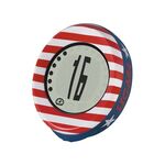 Велокомпьютер SIGMA MY SPEEDY STARS & STRIPES, 4 функции, беспроводной, белый с красным, 03005, изображение  - НаВелосипеде.рф