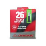 Велокамера Chaoyang для покрышек 26"x4.0/4.9, 520 грамм, автовинтель 33 мм, черный, Y082801, изображение  - НаВелосипеде.рф