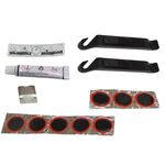 Ремкомплект TBS MINGDA: резиновый клей 8мл, 8 заплаток D:25мм, наждачка, 2 пластиковые монтажки, 21044, изображение  - НаВелосипеде.рф