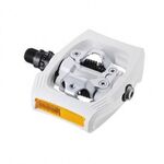 Педали для велосипеда Shimano T400, SPD CLICK'R, с шипами SH56, белые, EPDT400WR, изображение  - НаВелосипеде.рф