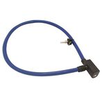 Велосипедный замок TBS TY-603, тросовый, на ключ, 45 х 800 мм, разные цвета, в торговой упаковке, TY-603, изображение  - НаВелосипеде.рф