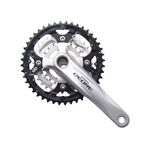 Система шатунов велосипедная SHIMANO FC-M590 DEORE, 170мм, 44X32X22T, с кареткой, серебристые, AFCM590C422XS, изображение  - НаВелосипеде.рф