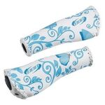 Грипсы велосипедные BBB grips ErgoFix, 135mm, butterfly blue, бело-голубые, BHG-17_butterfly blue, изображение  - НаВелосипеде.рф
