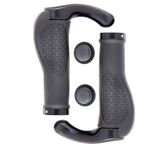 Грипсы велосипедные Vinca Sport эргономичные, чёрные с серебром, 135мм, индивидуальная упаковка, HL-G 206, изображение  - НаВелосипеде.рф