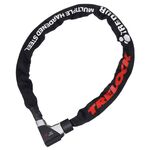 Велосипедный замок TRELOCK BC 480, цепь, на ключ, тканевая-оболочка, 1100 х 8 мм, черный, BC 480/110/8, изображение  - НаВелосипеде.рф